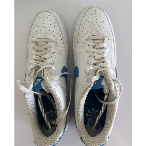 Nike Court Vision Low Shoes Mens Size 12 White Blue DH2987-105 Casual Sneakers - Picture 5 of 7